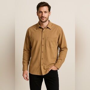 ✨🤎 Pendleton Button Front Shirt — Camel Tan — Men’s Small‎ 🤎✨
